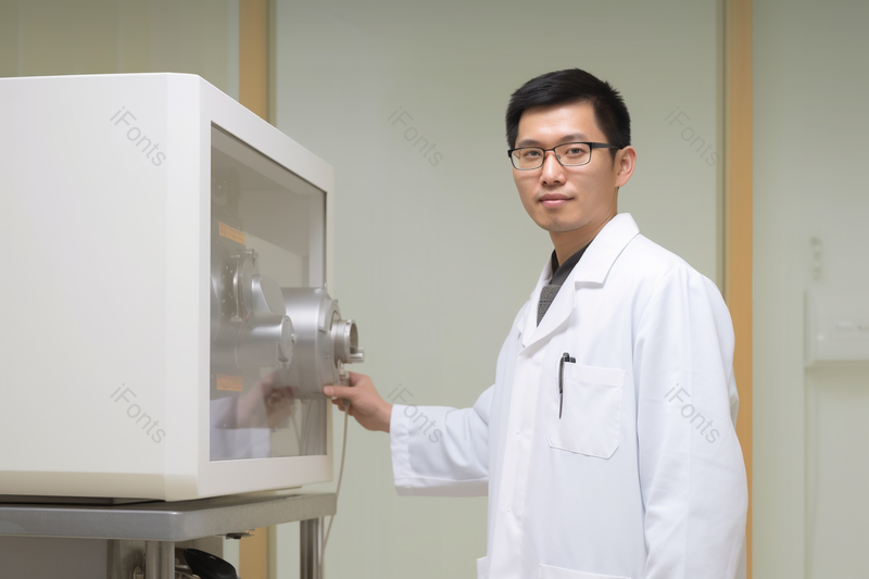 正在操作医疗设备的医生,高清,摄影图,摄影图片,图片大全,摄影图免费下载